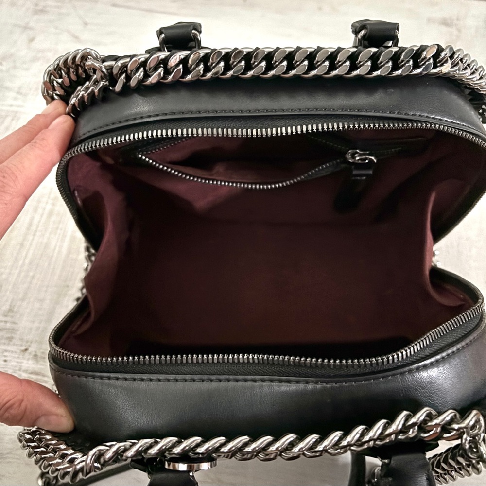 Stella McCartney Falabella Nashville Box Mini Bag Black Mountain View - Picture 13 of 16
